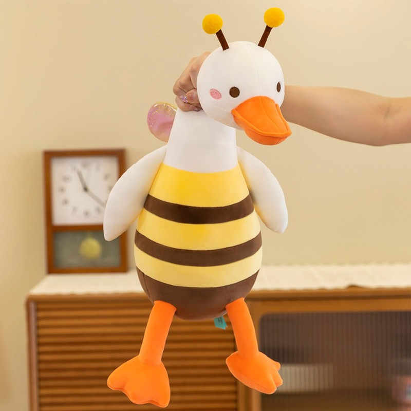 Duck Bee Plush Toy Honeybee Duck Hugging Pillow Cute Stuffed