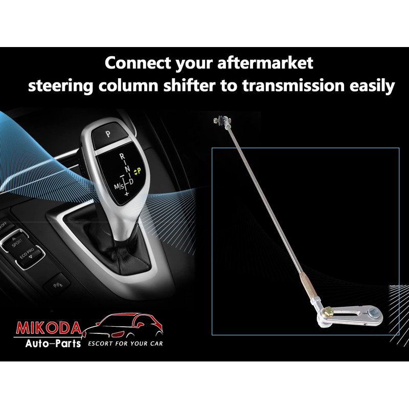 MIKODA Billet Aluminum Shift Transmission Column Linkage Kit Compatible with