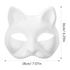 Cat Mask 15pcs Unpainted Paper Animal Mask DIY Paintable Fox