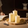 Stmarry Ivory Flameless Candles with Remote and Timer, Real Wax