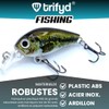 trifyd ® Trout Cranckbait 4cm, Pack of 5 fishing lures