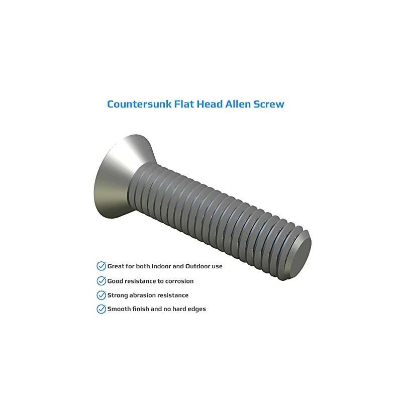 M8X50 Countersunk Allen Screw, Stainless Steel Hex Socket Machine Screws