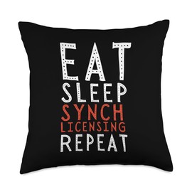 Piano Design For Composer And Music Producer Sync Licensing Music Baby Grand Piano Throw Pillow, 18x18, Multicolor