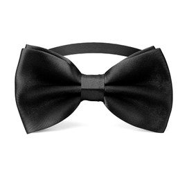 KIYFXA Black Bow Ties for Men Tuxedo Black Bow Tie Mens Boys Bow Tie Clip on Bow Tie for Bow Ties Costume Toddler Bow Tie Pre Tied Bowtie Adjustable Wedding Birthday Favor