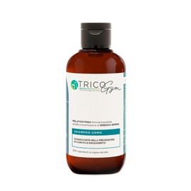 Tricogym Men's Anti Hair Loss and Thinning Shampoo - Hair Loss Shampoo with Melatogymine, 95% Natural ingredients, Vegan formula, no parabens sls/sles free - Shampoo for Men, 200ml
