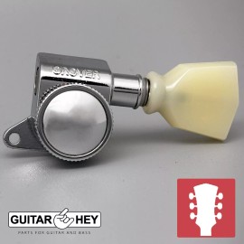 Grover Products NEW Grover 505 Mini Roto-Grip L3+R3 Locking Rotomatic Tuners TULIP 3x3 - CHROME