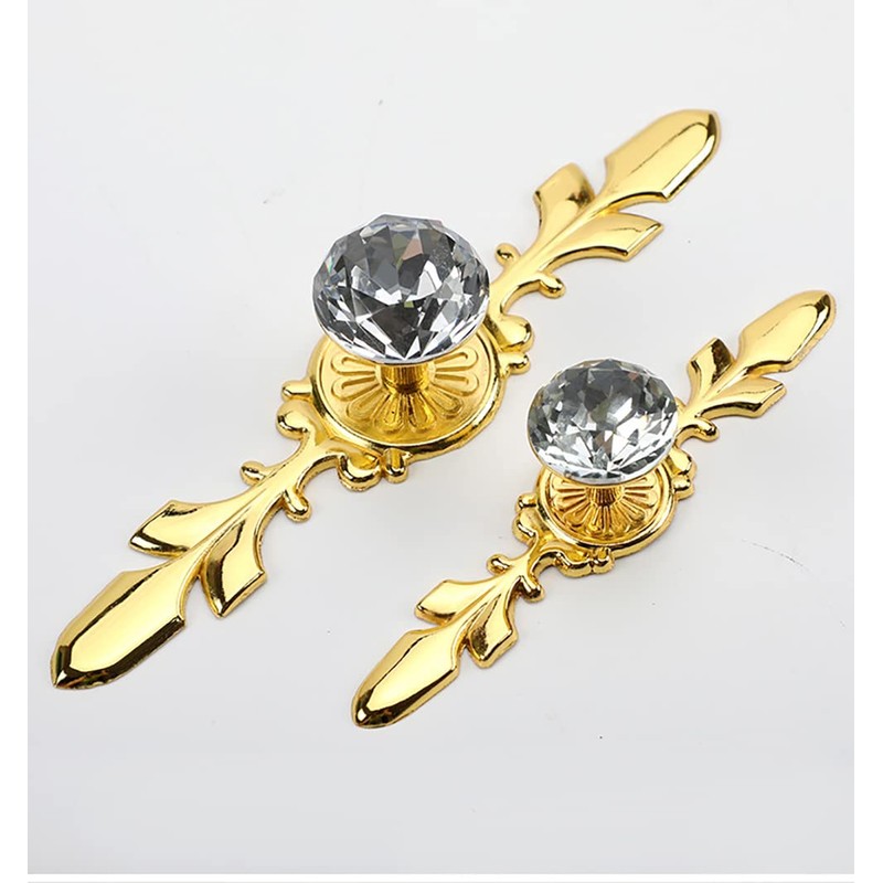 ESreake 12 Pack Gold Large Sized Enlarged Diamond Clear Crystal