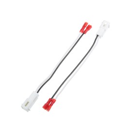 A ABSOPRO Front/Dash Tweeters Speaker Wiring Harness Adapter Connector Plug for Dodge for Ram for Jeep Cherokee/Car Speaker Wiring Adapter/Plastic / 2 Pcs/White Item Replacement