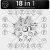 Pole Tip 18 in 1 Snowflake Multi Tool, Stocking Fillers