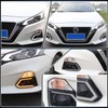 GEEGEETOP Switchback White/Amber LED Front Bumper Fog Daytime Running Lamp