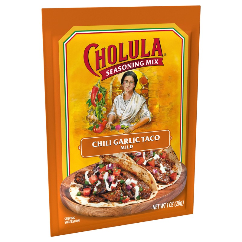 Cholula Chili Garlic Taco Seasoning Mix, 1 oz (Pack of