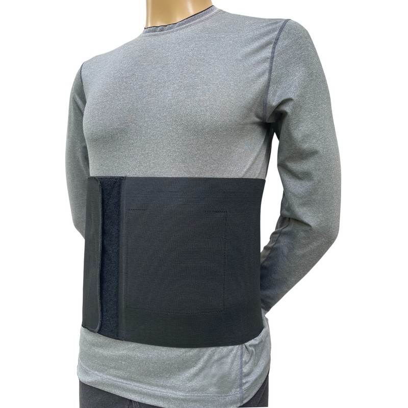 FlexaMed Umbilical Navel Hernia Belt with Compression Pad Black (10