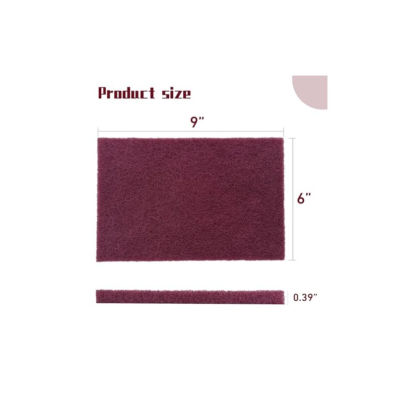 Premium 6" x 9" Scuff Pads 10 Pack, 5 Each