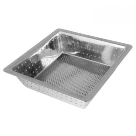 TrueCraftware- 10” x 10” x 3” Stainless Steel Floor Sink Basket- Square Screens Strainer Sink Drain Cover Suitable Strainer Basket Basin for Kitchen Restaurant Bar Buffet
