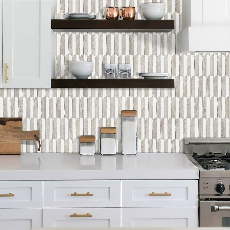 Vamos Tile Peel and Stick Backsplash Seamless Tile,1-Sheet Stick on