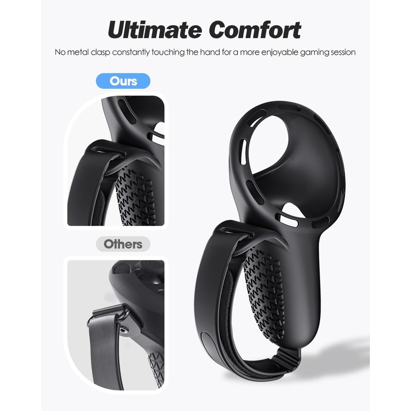 SUPERUS Head Strap & Controller Grips Cover for Meta Quest