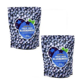 TRADER'S JOE FREEZE DRIED BLUEBERRIES - UNSWEETENED & UNSULFURED (2 X 1.2 oz)