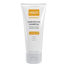 MG217 Dandruff 3% Coal Tar Dandruff Shampoo, Controls Flaking & Relieves Itchy Scalp - 8 oz Tube