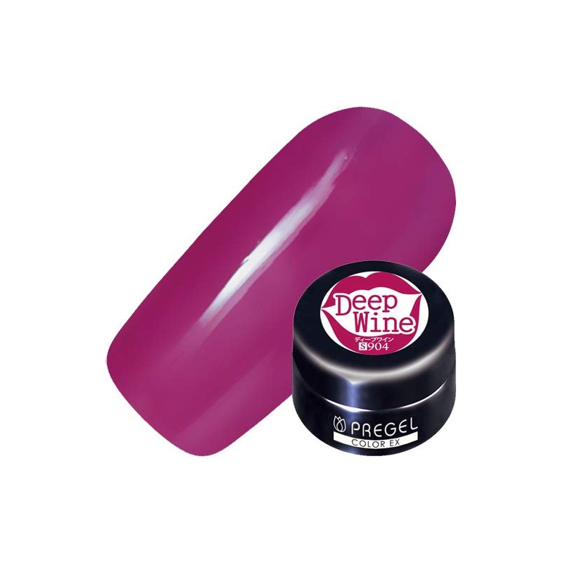 PRE GEL PG-CE904 Color EX Deep Wine, 0.1 oz (3
