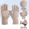 PATIKIL 8.7" x 3.5" Touchscreen Winter Gloves, 1 Pair Unisex