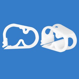 Quickun Plastic Tube Tubing Clamps, 1/4"-1/2" Tube OD Shut Off Hose Clamp Water Flow Control Tube Clip Pipe for Beer Bottle and Infusion Bottle for (Pack of 2)