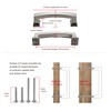 TUNNY 10 Pack Cabinet Handles-Brushed Nickel 3"/76mm Screw Spacing Drawer