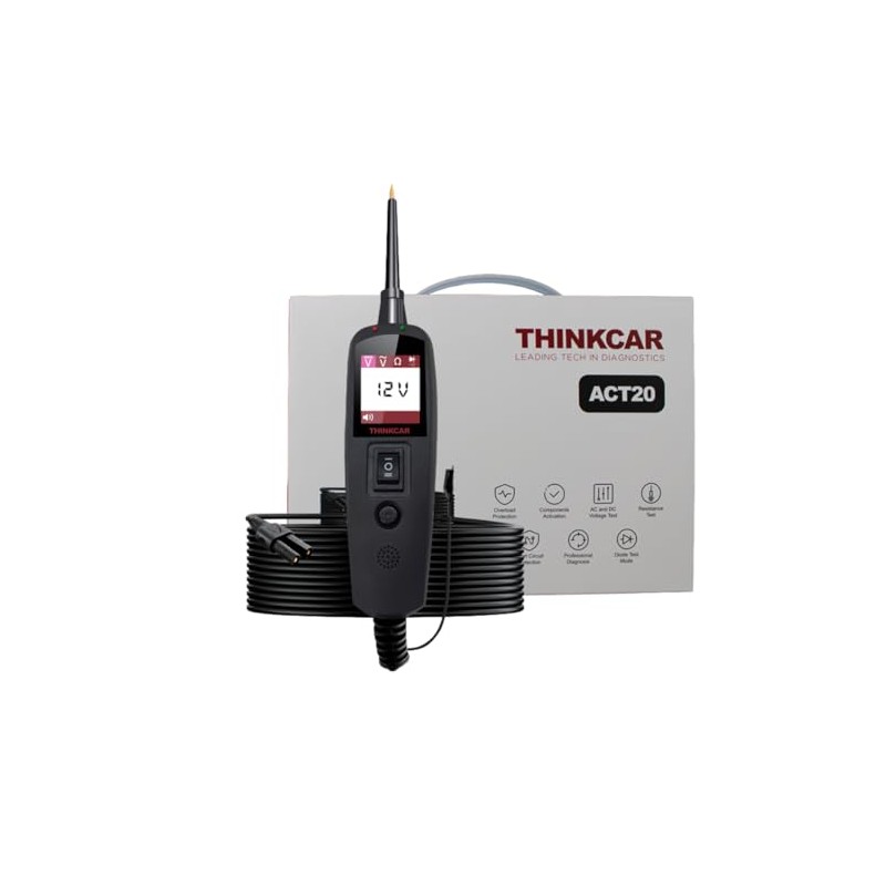 THINKCAR ACT20 Probador de Circuitos Eléctricos Automotriz, Comprobador de Voltaje