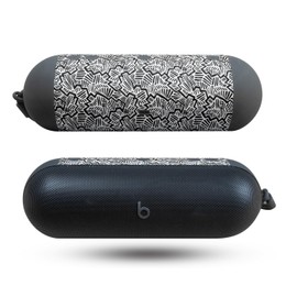 Carbon Fiber Speaker Skin Compatible with Beats Pill (2024) - Abstract Black - Premium 3M Vinyl Protective Wrap Decal Cover - Easy to Apply | Crafted in The USA by MightySkins