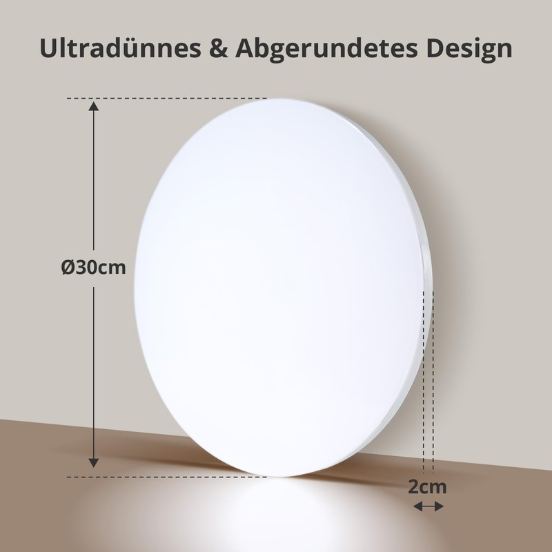 Ceiling Light LED 32 W, LED Ceiling Light Diameter 30