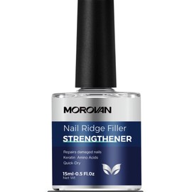 MOROVAN Clear Nail Ridge Filler Strengthener: 15ml Nail Aid Growth Nail Treatment Strengthener For Women