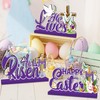 3 Pcs Easter Table Decorations, He is Risen Tabletop Decorations,