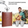 Hip Flask, Portable Metal Hip Flask, 8 oz Stainless Steel