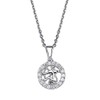 Vinani Pendant Zodiac Sign Sagittarius Zodiac Horoscope with Zirconia White