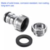 sourcing map Quick Release Garden Hose Nickel-Plated Outdoor Connector M16