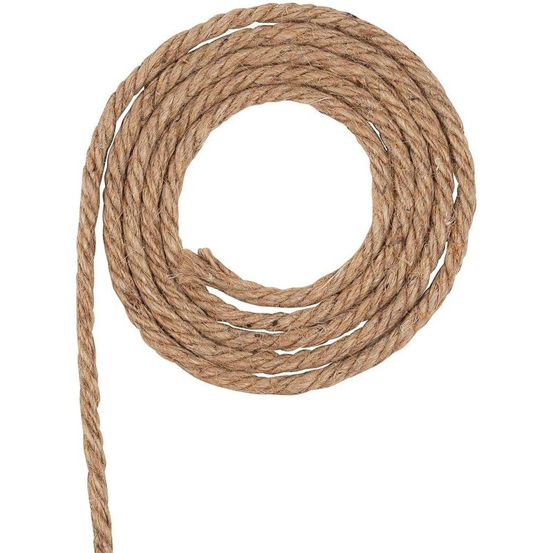 Natural Jute Twine Rope for Crafting (Brown, 100 ft)