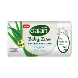 Dalan Baby Zero Natural Baby Soap Bar - Organic Aloe Vera, 2 Bars x 3.17oz Each