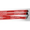 1 x Chiropodist Red/White Printed Hospital ID Medical Breakaway Strap