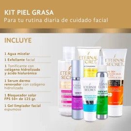 Eternal Secret Kit Piel Grasa - Incluye 6 Productos                                                                                                   