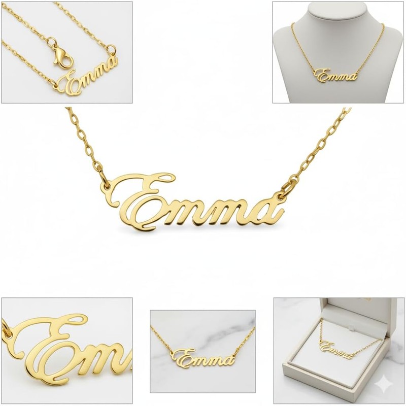 Collar con Nombre Personalizado para Mujer