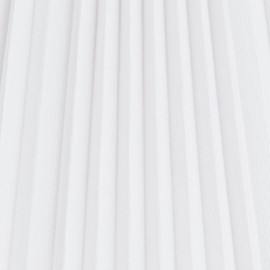 Hardback Knife Pleated Empire Lamp Shade Brussels White Large 9" Top x 17" Bottom x 12.25" Slant x 11.75" High Spider with Replacement Harp and Finial Fitting - Springcrest