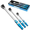 NEIKO 03006A Flat Head Ratchet Set - 3 Piece Low