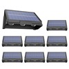 Onforu 8Pack Fence Lights Solar Powered,Solar Lights Outdoor,3 Modes (Warm/Neutral/Cool