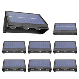 Onforu 8Pack Fence Lights Solar Powered,Solar Lights Outdoor,3 Modes (Warm/Neutral/Cool White for Outside,Dusk to Dawn Outdoor Light,IP65 Waterproof Deck Lighting for Patio,Step,Backyard,Railing,Wall