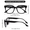 ZESAKER Oversized Reading Glasses for Women and Men, Trendy Large