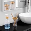 Juego de accesorios de baño de bambú, 4 piezas -
