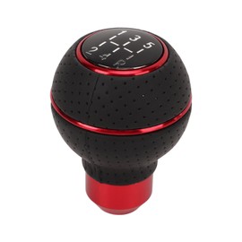 Keenso Gear Lever Head, Gear Knob 5 Speed M8 M10 M11 M12 Universal Aluminium Car Car Manual Transmission Gear Knob (Red)