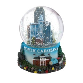 Zizo USA Raleigh NC Snow Globe 3.5in