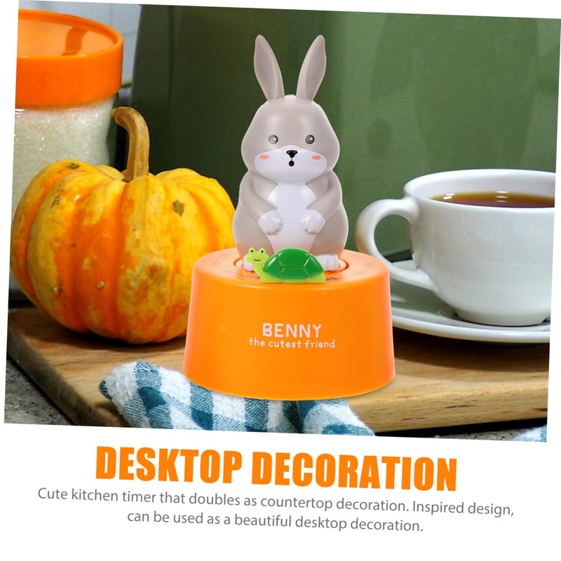 OHPHCALL Lovely Mechanical Kitchen Timer Cartoon Design Countdown Timer for