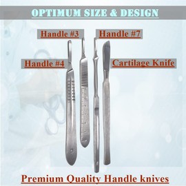 High Tech Instruments 45Pcs Advanced Dissection Kit for Medical Biology & Veterinary Students- Anatomy Lab Botany Animal Frog Dissecting Kit. Stainless Steel Scalpel Knife Handle Blades Premium Tools