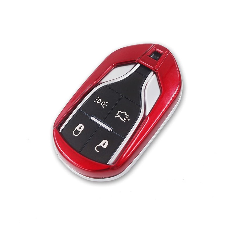 MYMOCCY Key Fob Chain Case Holder Protector Compatible For Maserati